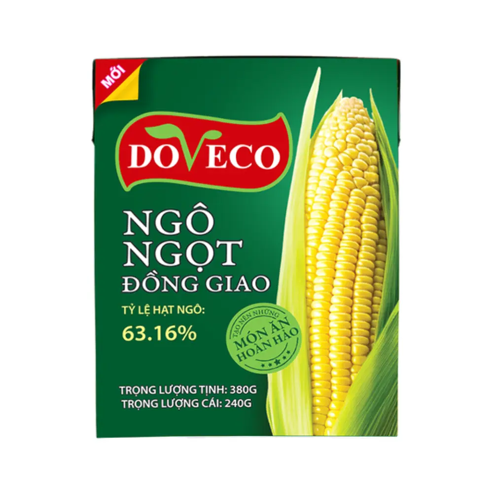 Ngô Ngọt Đồng Giao, Sweet Corn (380g) - DOVECO
