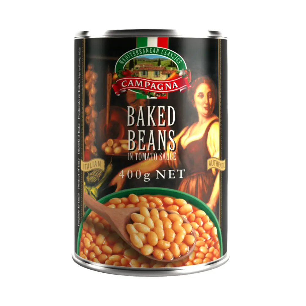 Đậu Sốt Cà Chua, Baked Beans in Tomato Sauce (400g) - CAMPAGNA