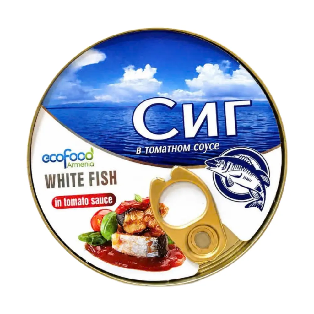 Cá Hồi Trắng Sốt Cà Chua, White Fish in Tomato Sauce (240g) - ECOFOOD