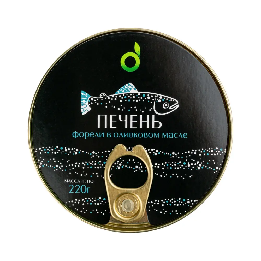 Gan Cá Hồi Vân Ngâm Dầu Oliu, Trout Liver in Olive Oil (220g) - ECOFOOD