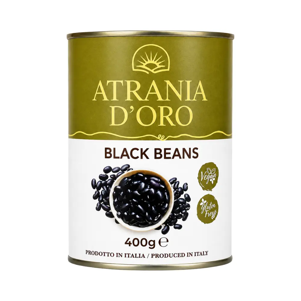 Đậu Đen Hầm, Black Beans (400g) - ATRANIA D'ORO