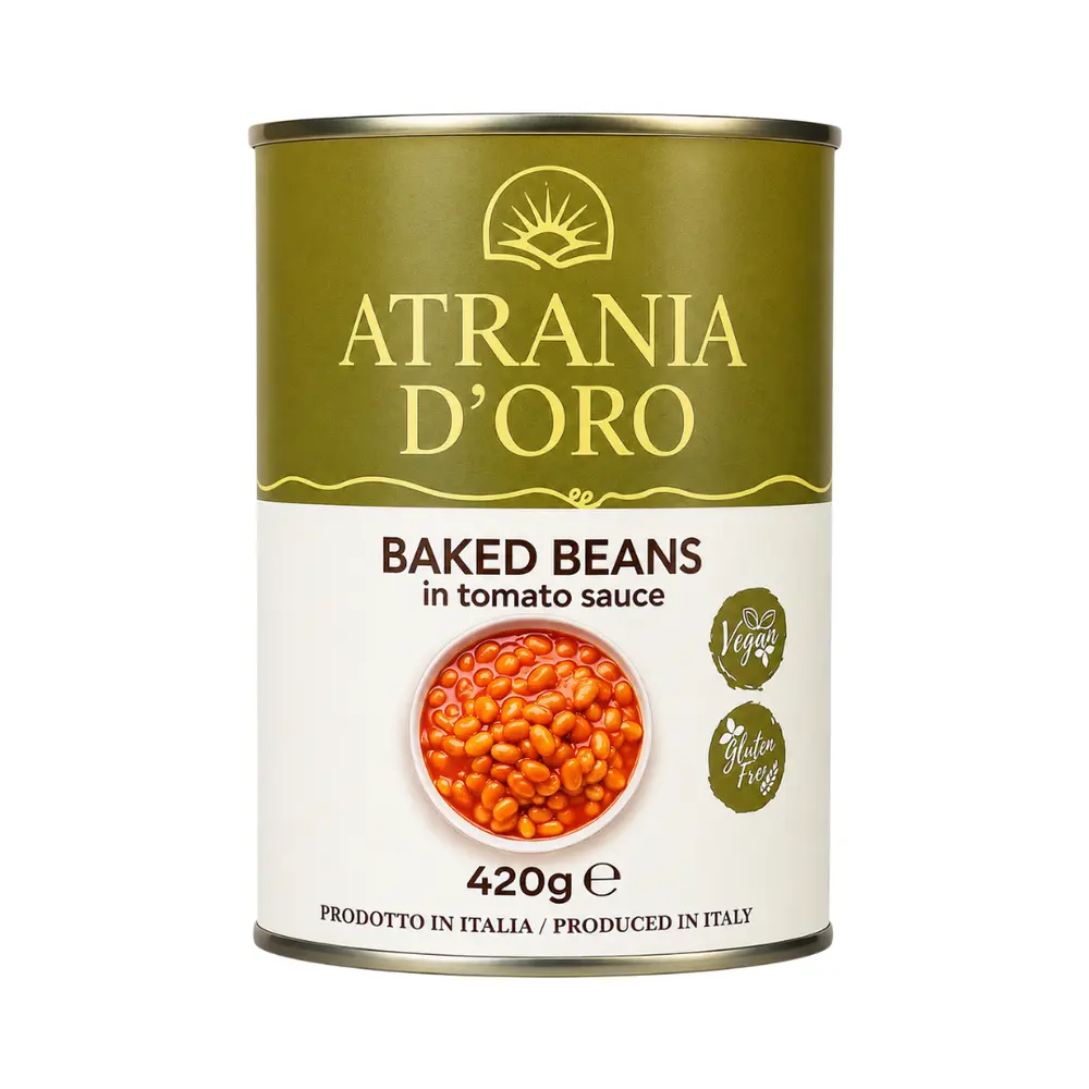 Đậu Hầm Sốt Cà Chua, Baked Beans in Tomato Sauce (420g) - ATRANIA D'ORO