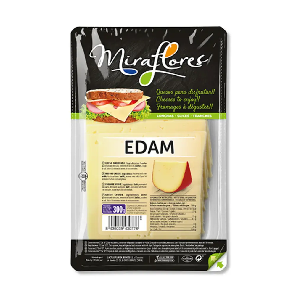 Phô Mai Lát, Edam Slices (200g) - MIRAFLORES