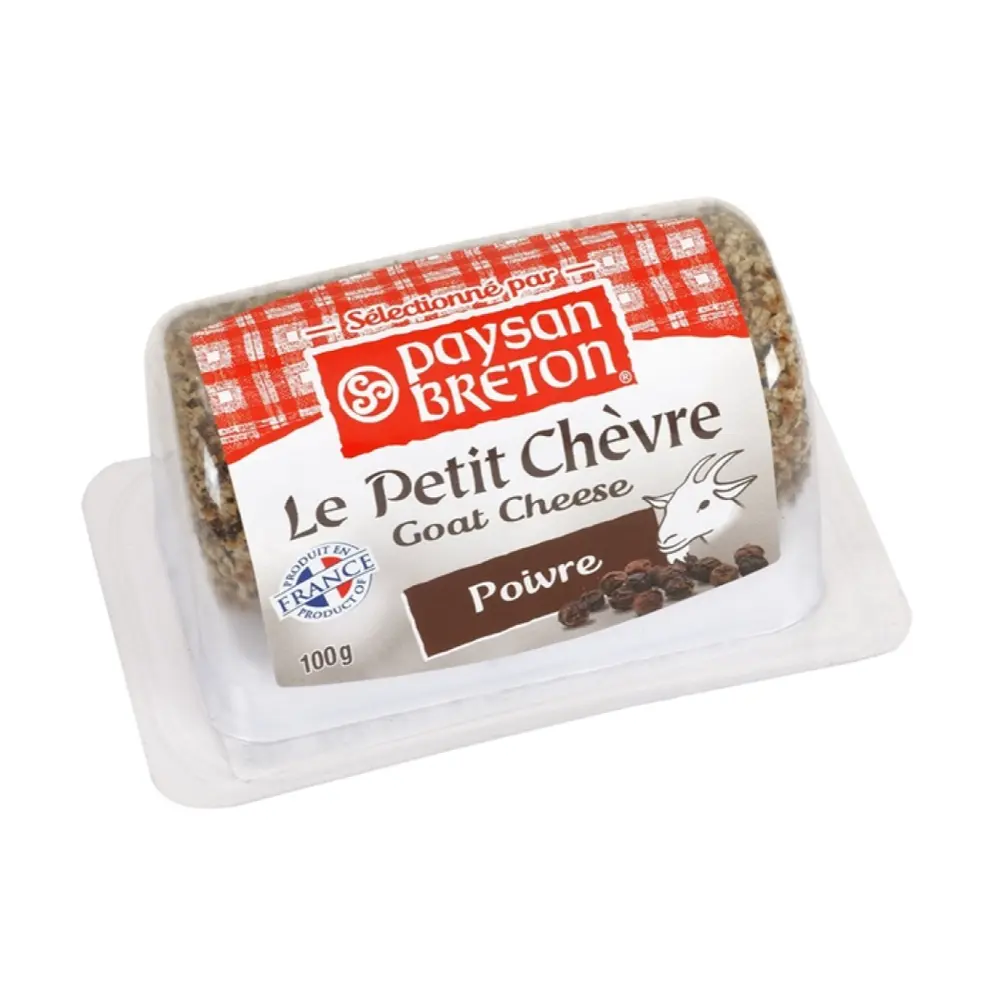 Phô Mai Dê với Tiêu Đen, Le Petit Chevre, Goat Cheese, Poivre (100g) - PAYSAN BRETON