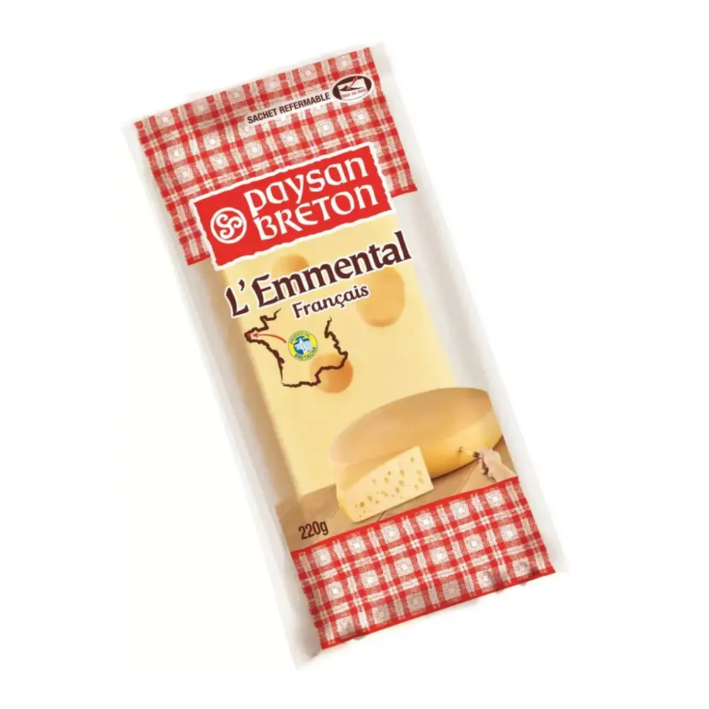 Phô Mai Emmental Khối, Emmental, Francais (220g) - PAYSAN BRETON