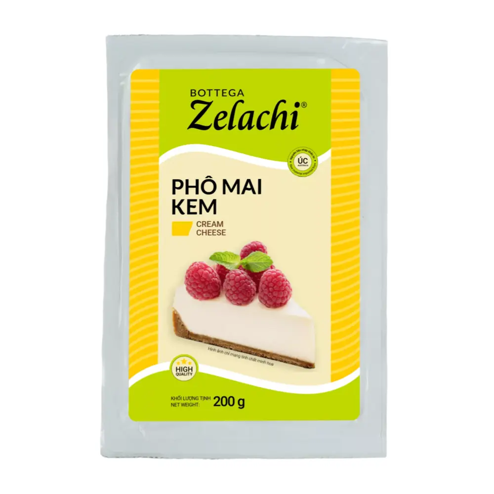 Phô Mai Kem, Cream Cheese (200g) - BOTTEGA ZELACHI