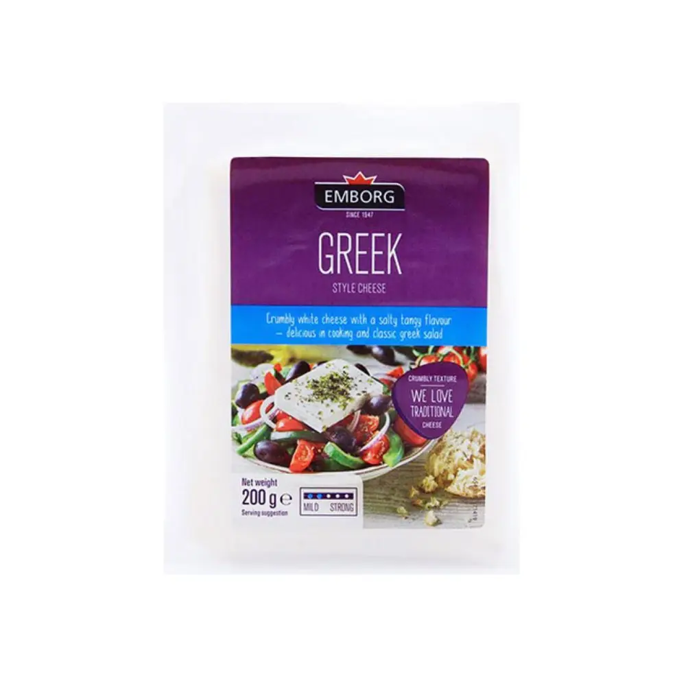Phô Mai Trắng Kiểu Hy Lạp, Greek Style Cheese, Crumbly White Cheese (200g) - EMBORG