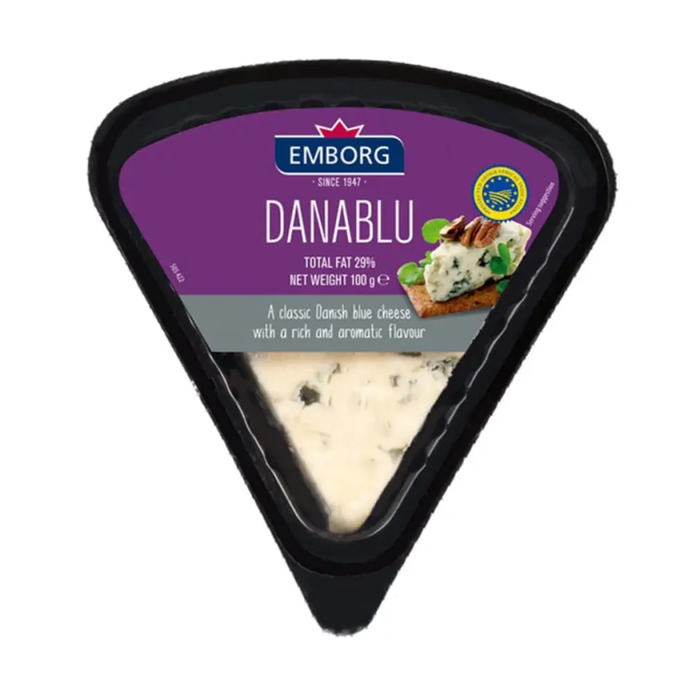 Phô Mai Xanh Đan Mạch, Danablu, Classic Danish Blue Cheese, 29% Fat (100g) - EMBORG