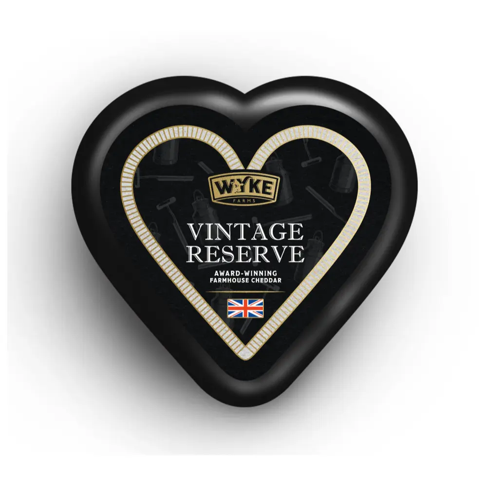 Phô Mai, Vintage Reserve, Award-Winning Farmhouse Cheddar, Heart Shape (100g) - WYKE FARMS