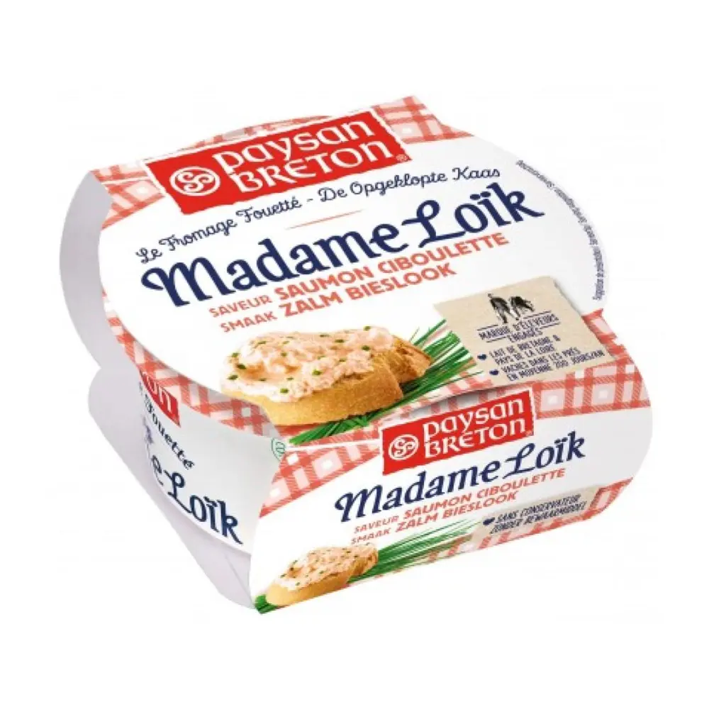Phô Mai Phết Vị Cá Hồi & Hẹ, Madame Loik, Salmon & Chives (150g) - PAYSAN BRETON
