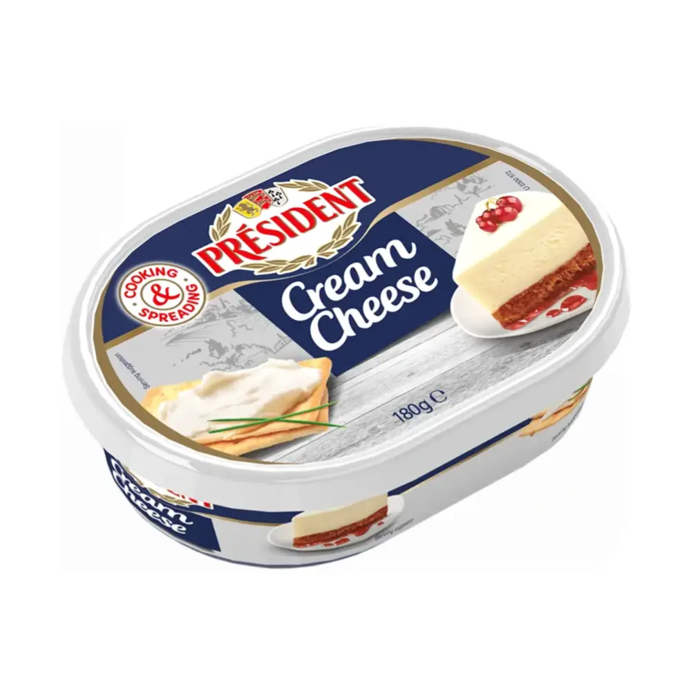 Phô Mai Kem, Cream Cheese (180g) - PRESIDENT
