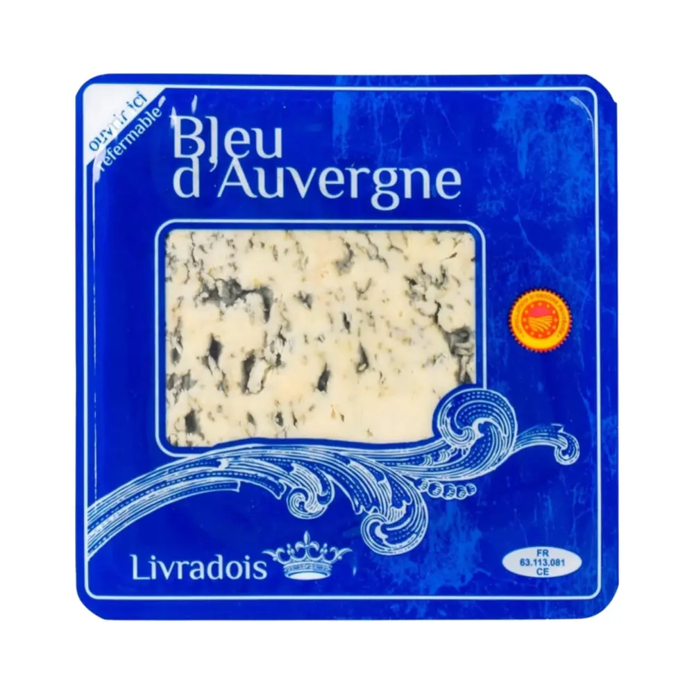 Phô Mai Xanh, Bleu d`Auvergne, Blue Cheese (125g) - LIVRADOIS