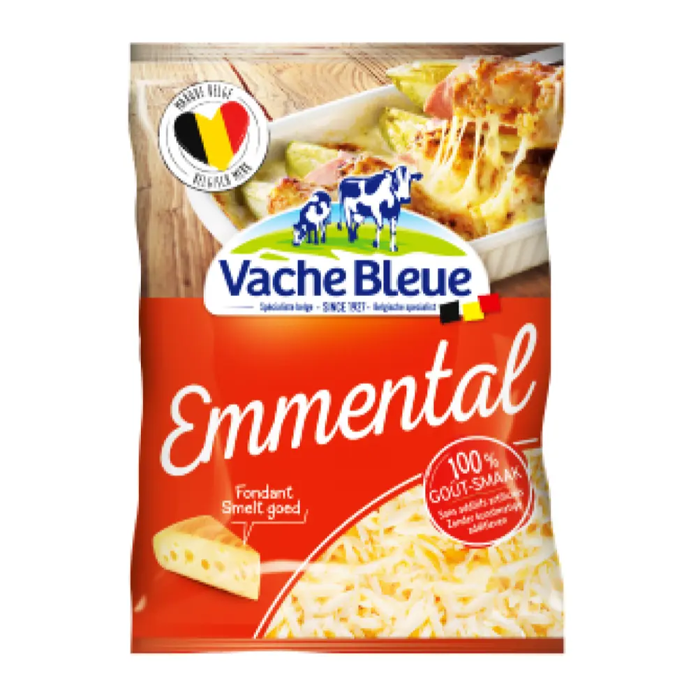 Phô Mai Bào, Grated Emmental (200g) - VACHE BLEUE