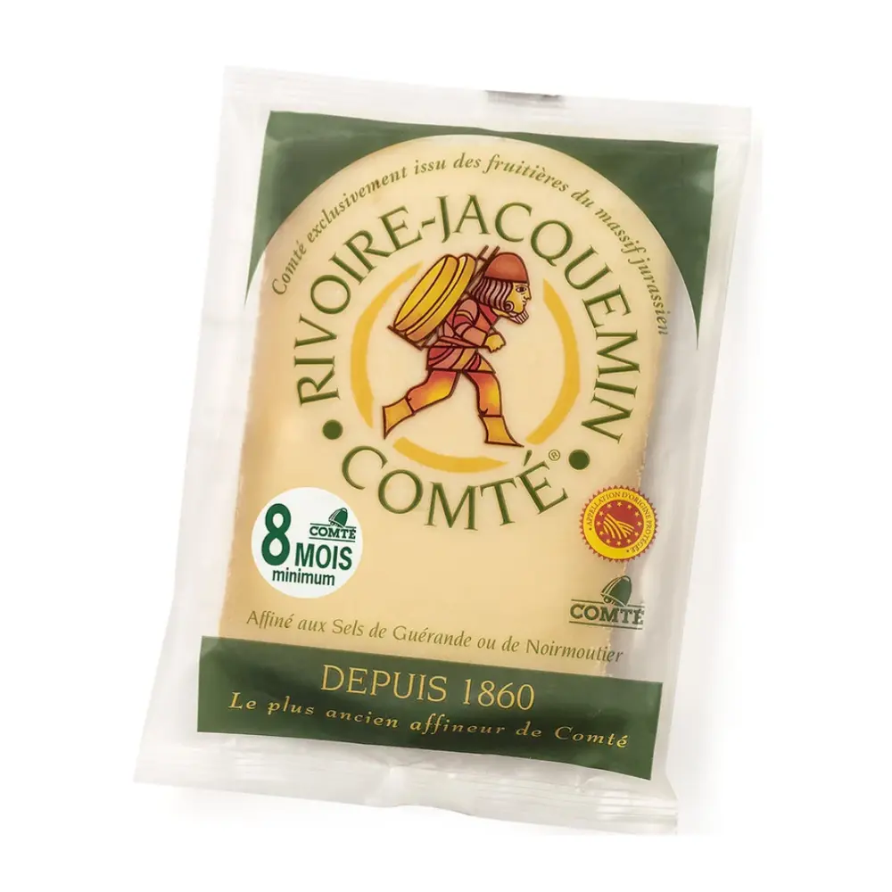 Phô Mai Comte Ủ 8 Tháng, Comte AOP au Lait Cru (200g) - RIVOIRE-JACQUEMIN