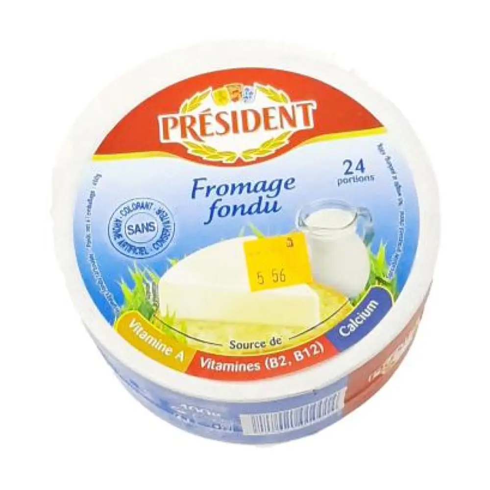 Phô Mai Phết, Fromage Fondu, 24 Miếng (400g) - PRESIDENT