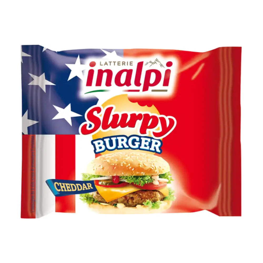 Phô Mai Lát, Slurpy Burger, Cheddar (175g) - LATTERIE INALPI