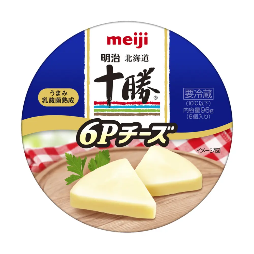Phô Mai, Hokkaido-Tokachi Cheese, 6 Miếng (96g) - MEIJI