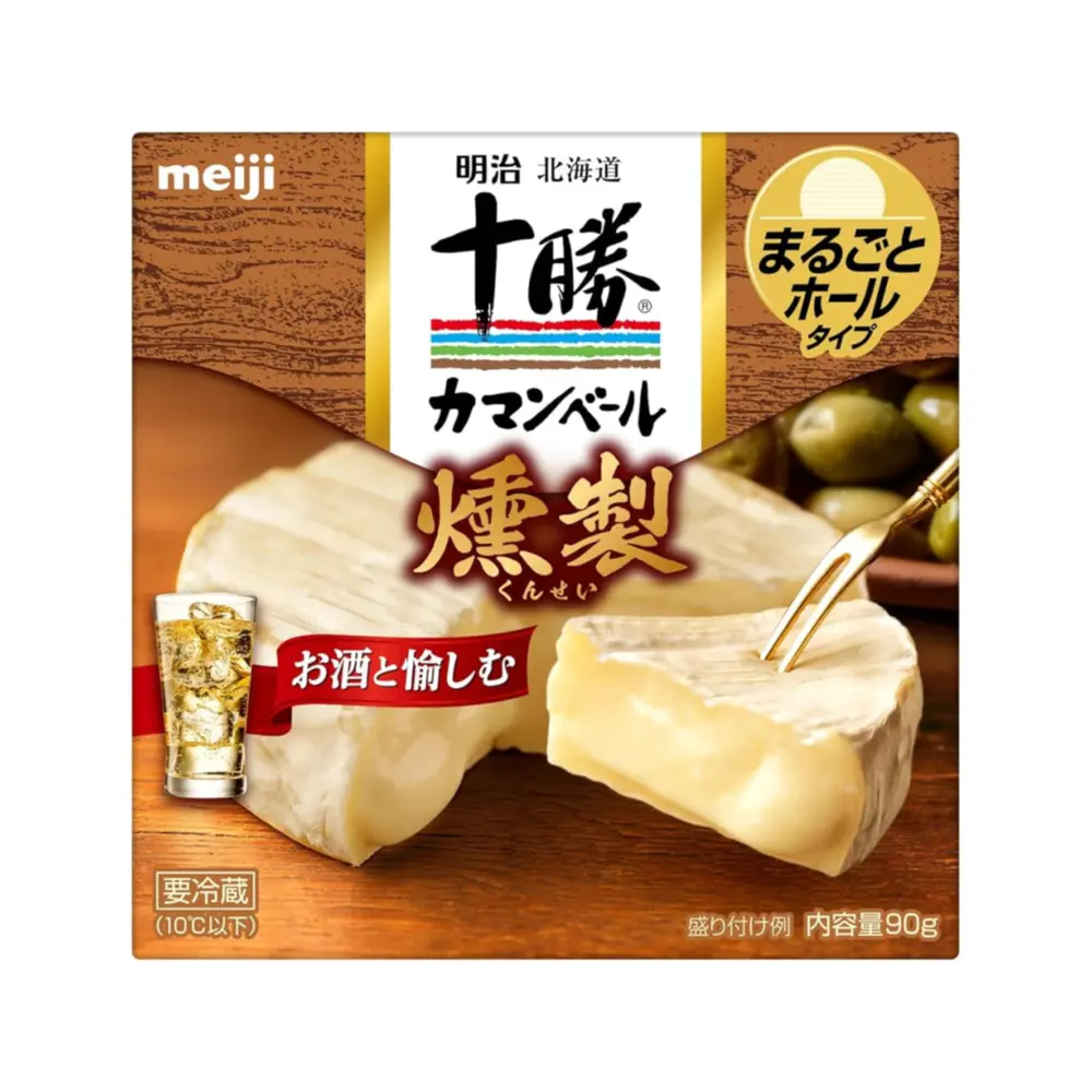 Phô Mai Camembert Hun Khói, Hokkaido-Tokachi, Smoked Camembert Cheese (90g) - MEIJI