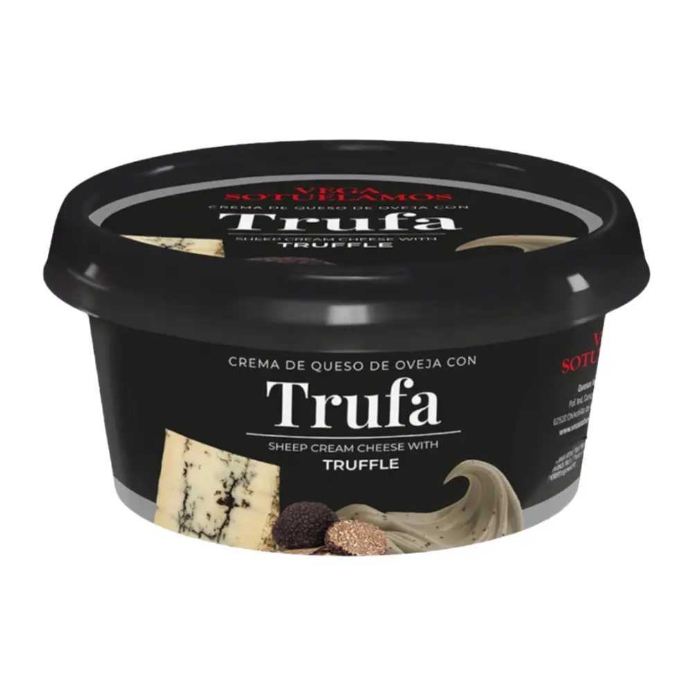 Phô Mai Kem Sữa Cừu Vị Nấm Truffle, Trufa, Sheep Cream Cheese with Truffle (125g) - VEGA SOTUELAMOS