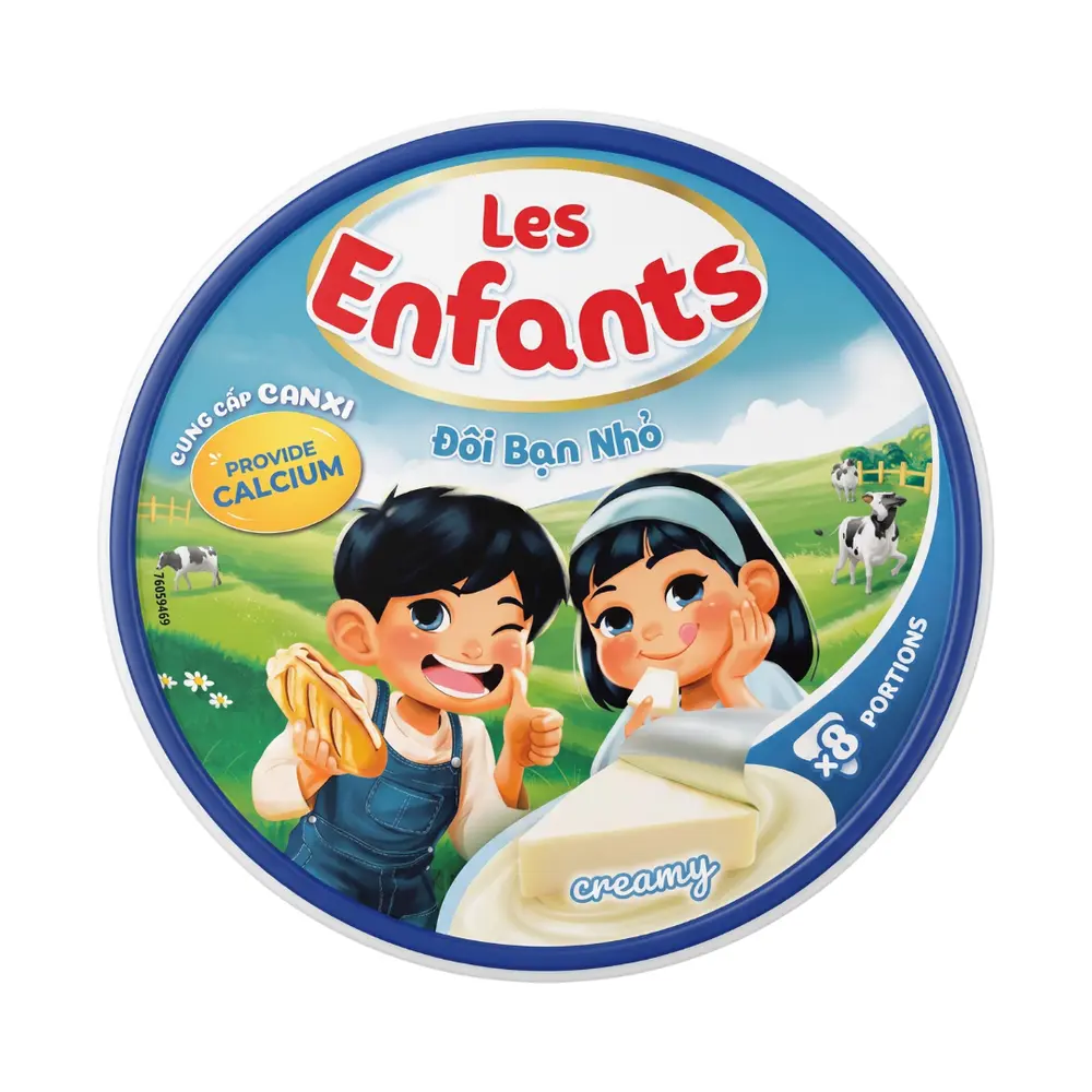 Phô Mai, Creamy Cheese, 8 Miếng (112g) - LES ENFANTS