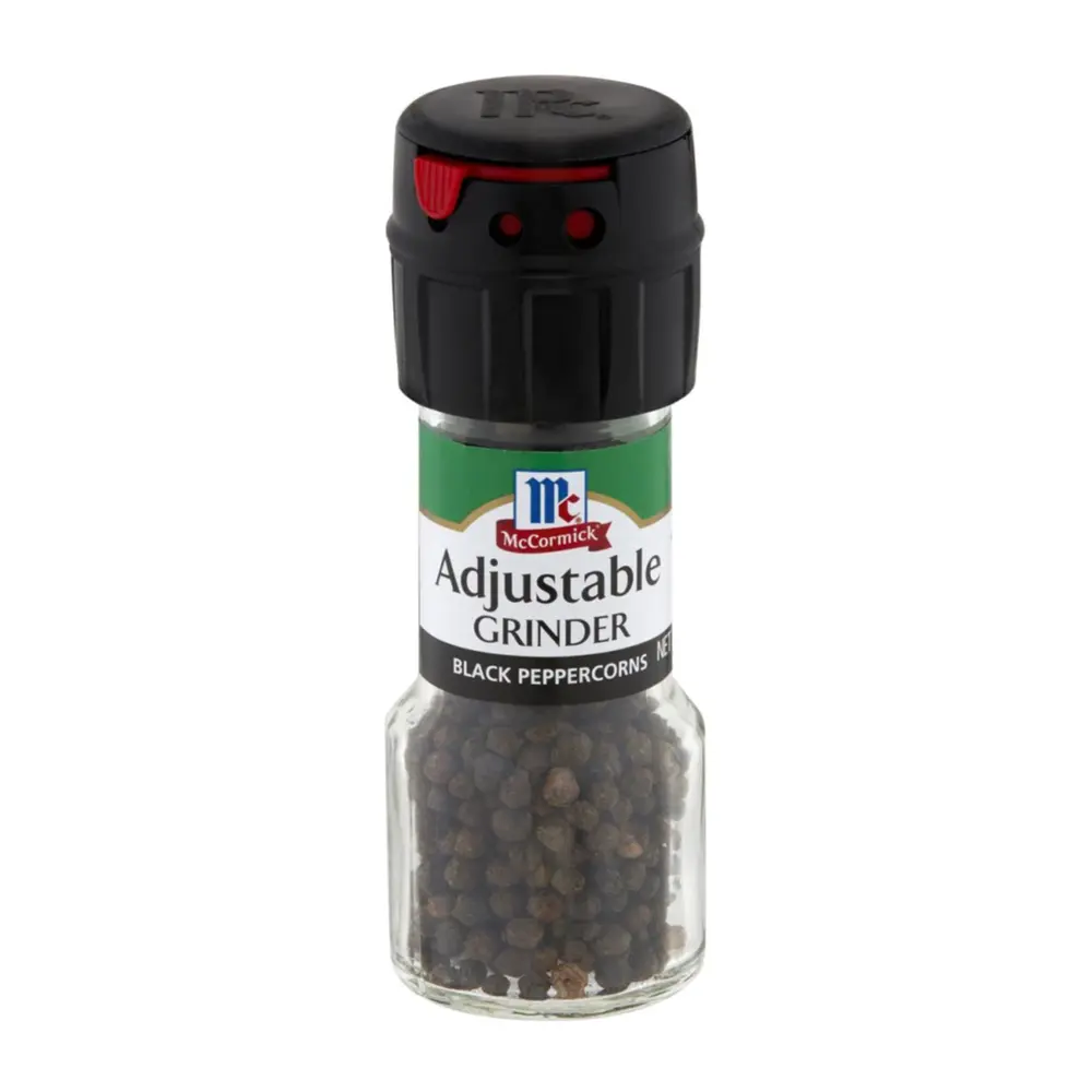 Tiêu Hạt Gắn Dụng Cụ Xay, Adjustable Grinder Black Peppercorns (35g) - MCCORMICK