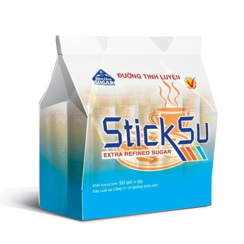 Đường Que, StickSu, Extra Refined Sugar, 50 Gói (400g) - BIEN HOA
