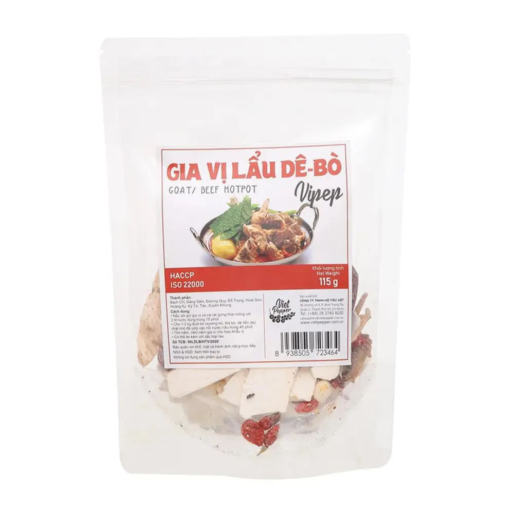 Gia Vị Lẩu Dê - Bò, Goat/Beef Hotpot (115g) - VIPEP