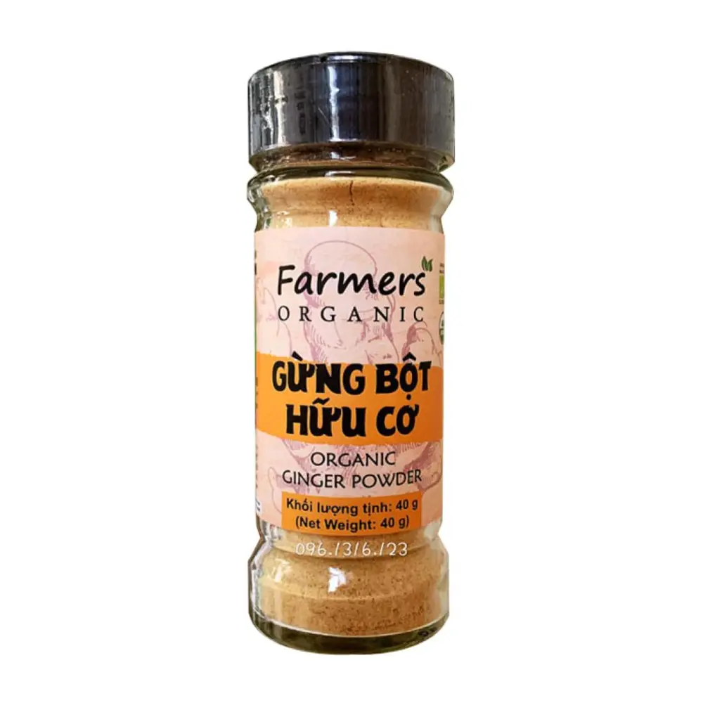 Gừng Bột Hữu Cơ, Organic Ginger Powder (40g) - FARMERS ORGANIC