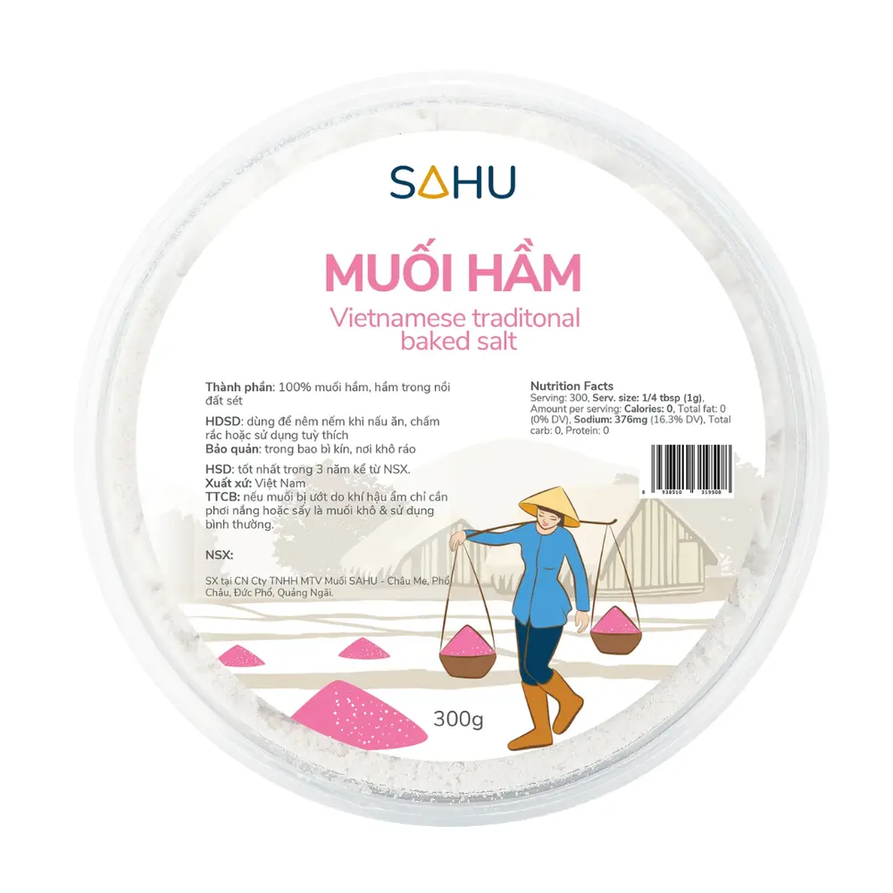 Muối Hầm, Vietnamese Traditional Baked Salt (300g) - SAHU