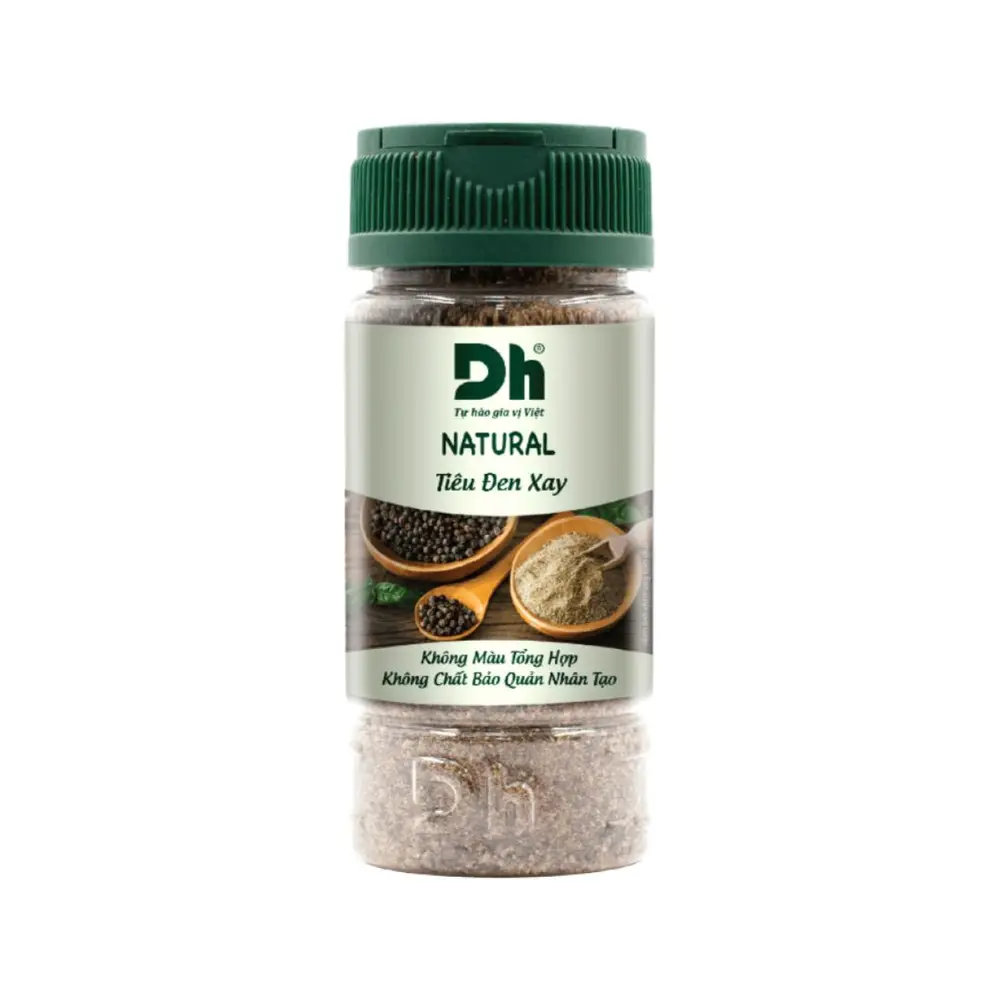 Tiêu Đen Xay, Natural Ground Black Pepper (45g) - DH FOODS