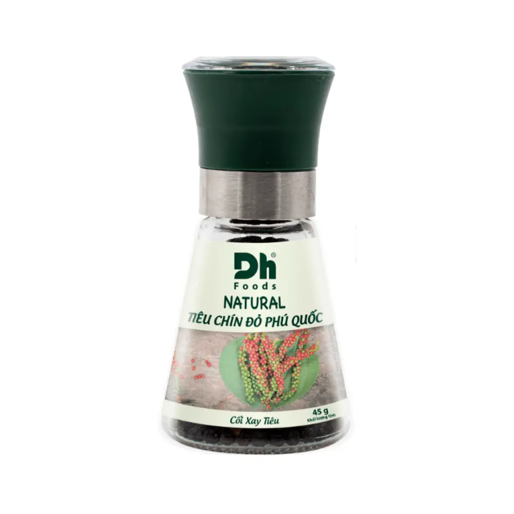 Tiêu Chín Đỏ Phú Quốc, Natural Phu Quoc Whole Red Peppercorns (45g) - DH FOODS