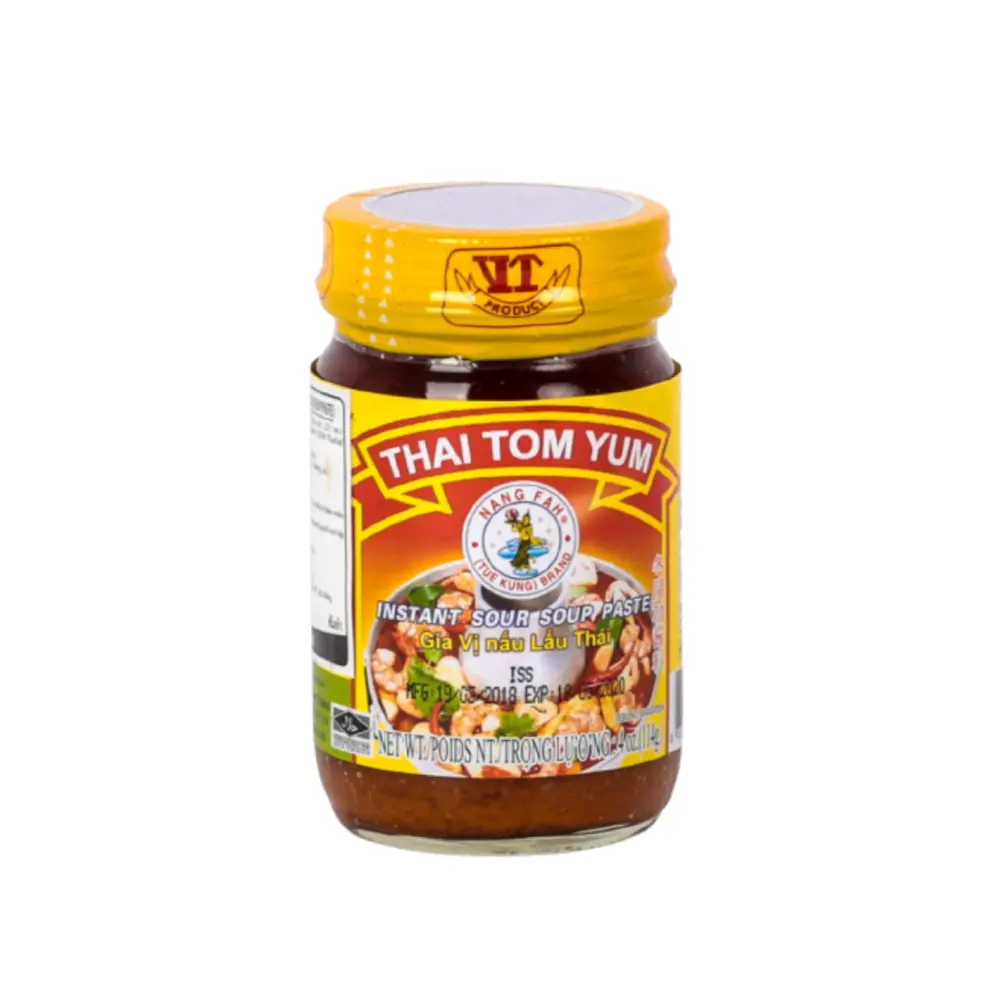Gia Vị Nấu Lẩu Thái, Thai Tom Yum, Instant Sour Soup Paste, 4 oz (114g) - NANG FAH