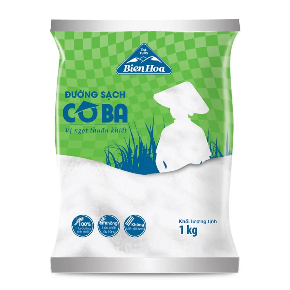 Đường Sạch Cô Ba, White Sugar (1kg) - BIEN HOA