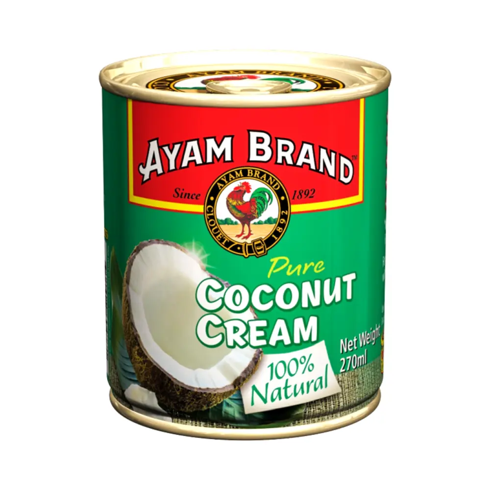 Nước Cốt Dừa Nguyên Chất, Premium Coconut Milk, 100% Natural (270ml) - AYAM BRAND