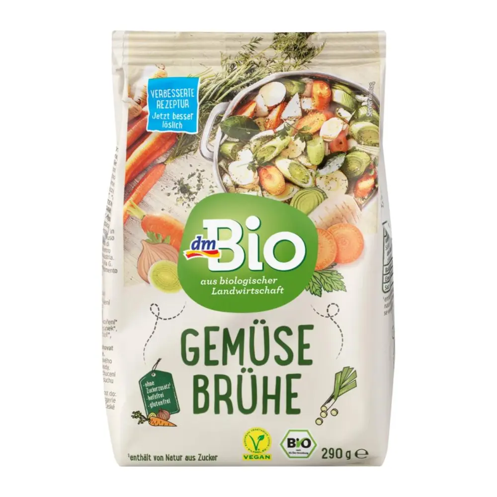 Bột Nêm Rau Củ Hữu Cơ, Gemuse Bruhe, Vegetable Broth (290g) - DMBIO