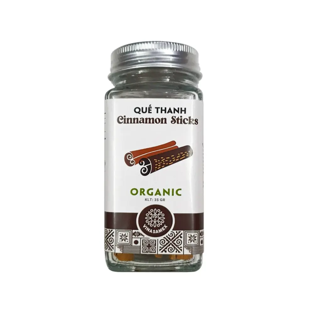 Quế Thanh Hữu Cơ, Organic Cinnamon Sticks (35g) - VINASAMEX