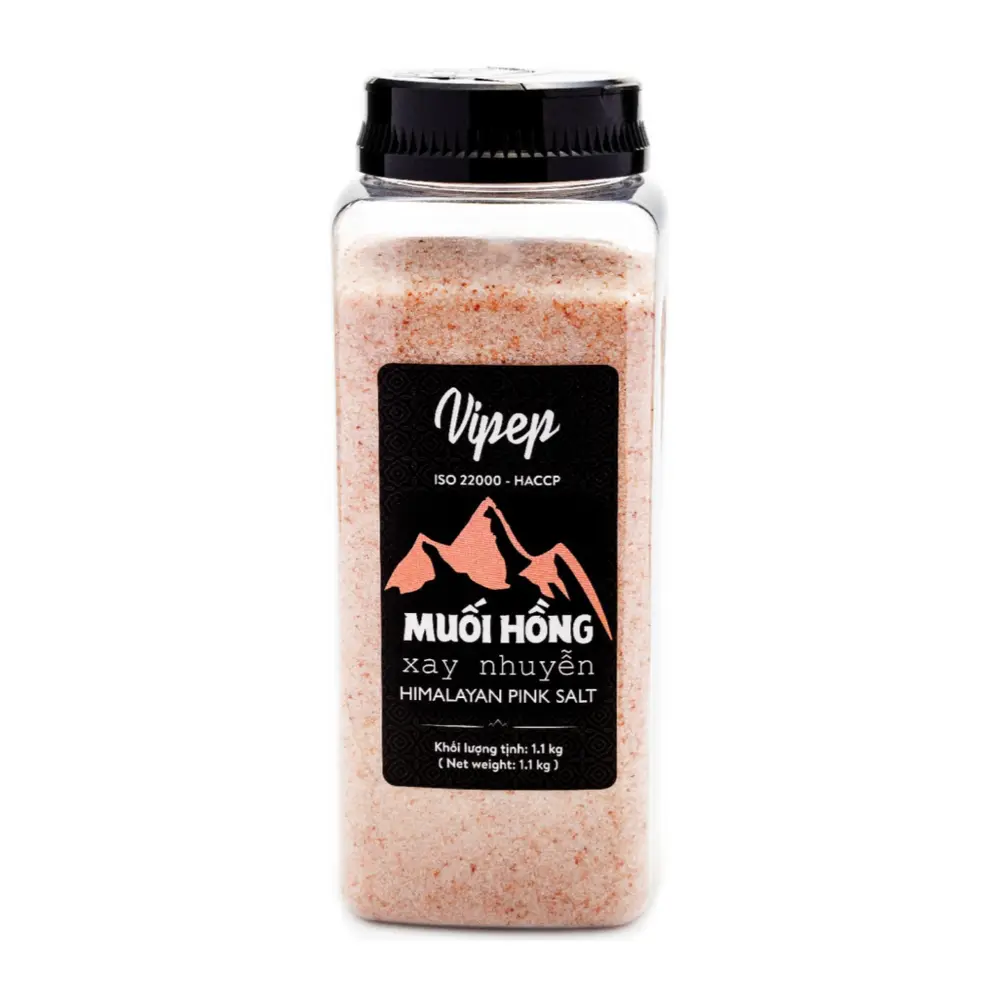 Muối Hồng Xay Nhuyễn, Himalayan Pink Salt, Grounded (500g) - VIPEP