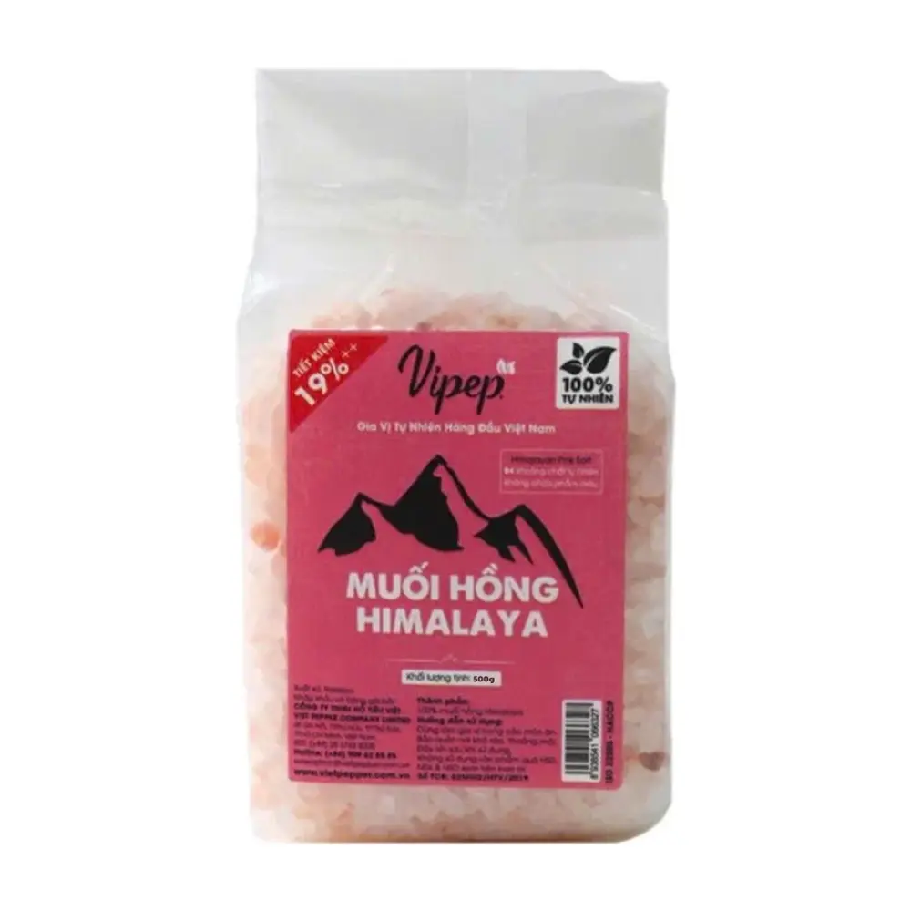 Muối Hồng Nguyên Hạt, Himalayan Pink Salt, Rock (500g) - VIPEP