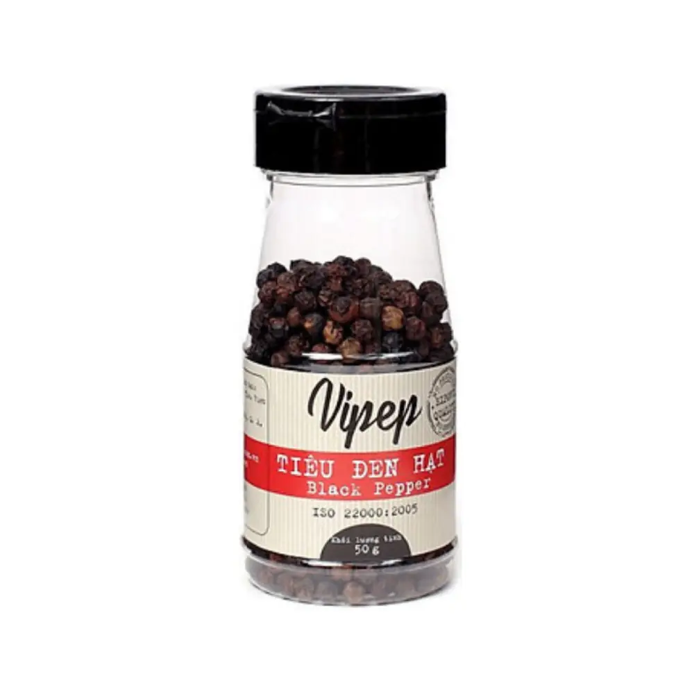 Tiêu Đen Hạt, Whole Black Pepper (50g) - VIPEP