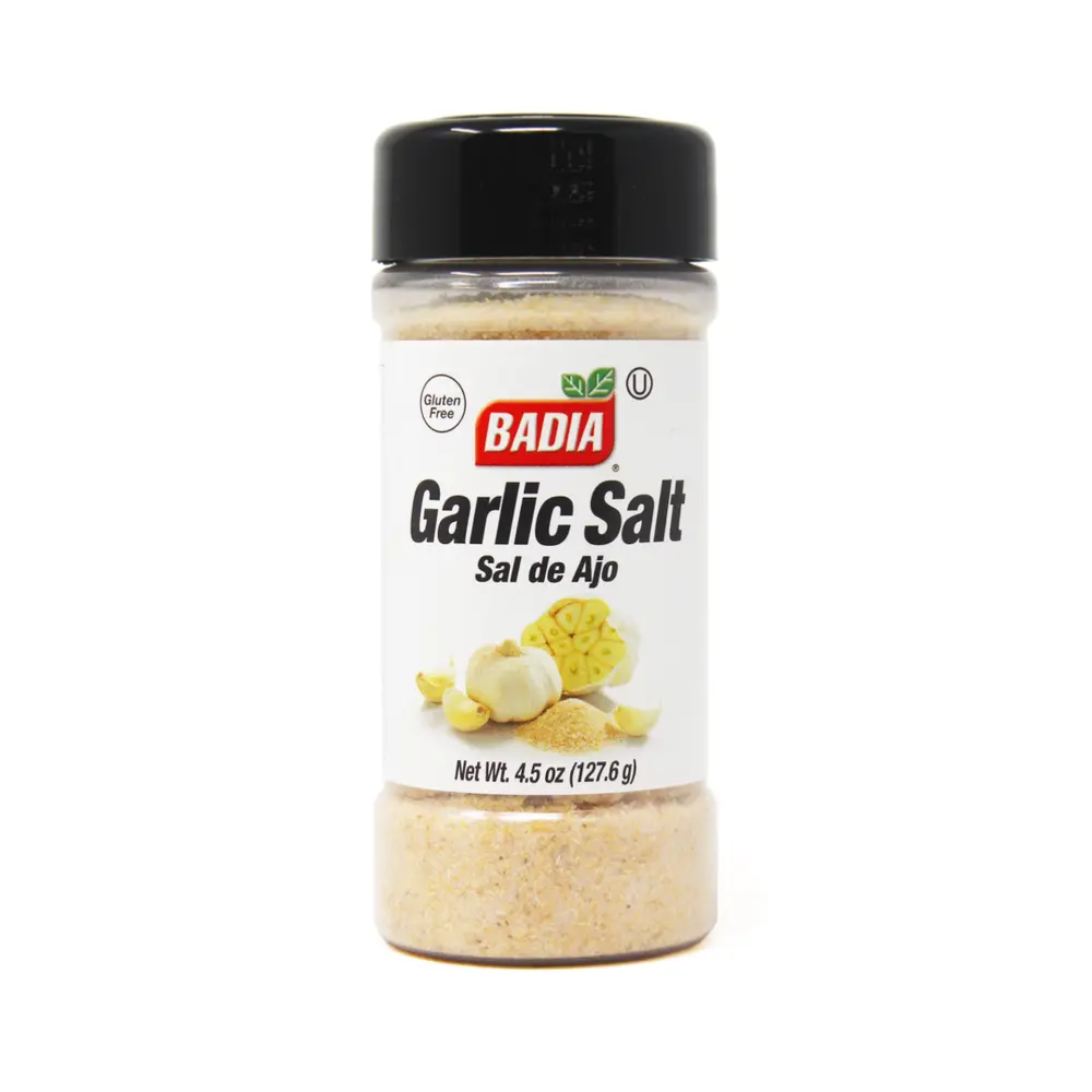 Muối Tỏi, Garlic Salt, Gluten Free, 4.5 oz (127.6g) - BADIA