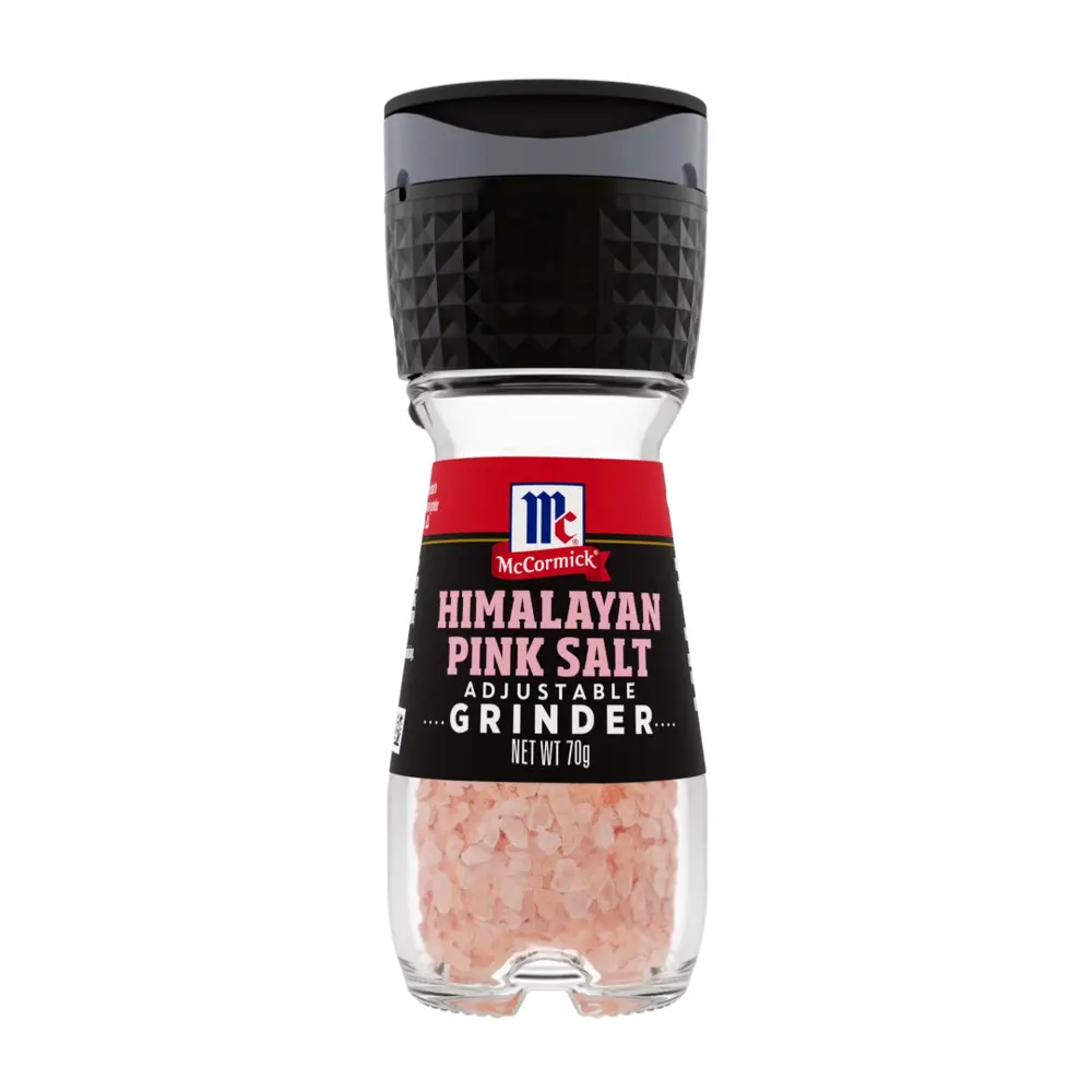 Muối Hồng Nguyên Hạt Gắn Dụng Cụ Xay, Himalayan Pink Salt Adjustable Grinder (70g) - MCCORMICK