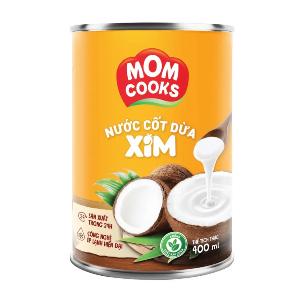 Nước Cốt Dừa Xim, Mom Cooks, Coconut Milk (400ml) - BIEN HOA