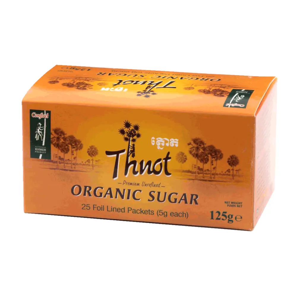 Đường Thốt Nốt Hữu Cơ, Thnot, Organic Sugar, 25 Gói (125g) - CONFIREL