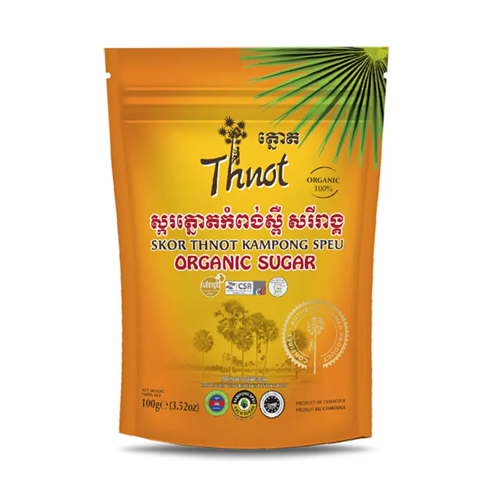 Đường Thốt Nốt Hữu Cơ, Thnot, Organic Sugar, 3.52 oz (100g) - CONFIREL