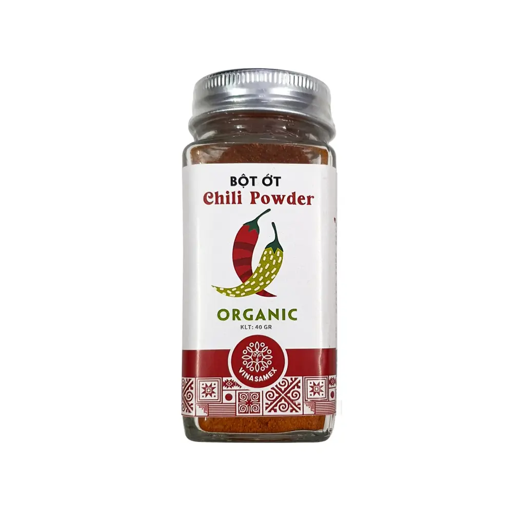 Bột Ớt Hữu Cơ, Organic Chili Powder (40g) - VINASAMEX