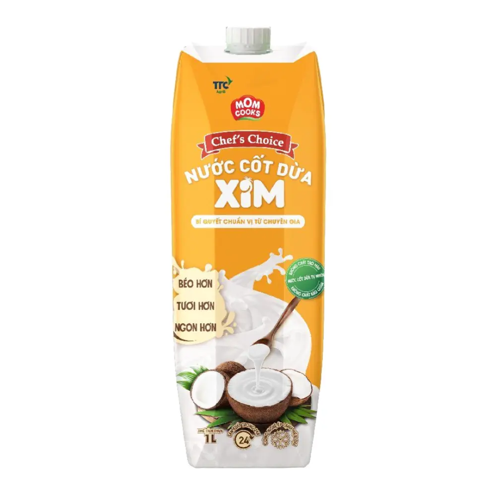 Nước Cốt Dừa Xim, Mom Cooks, Chef`s Choice, Coconut Milk (1L) - BIEN HOA