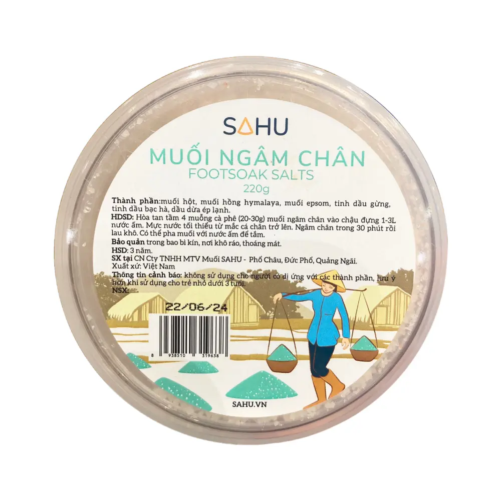 Muối Ngâm Chân, Footsoak Salts (220g) - SAHU