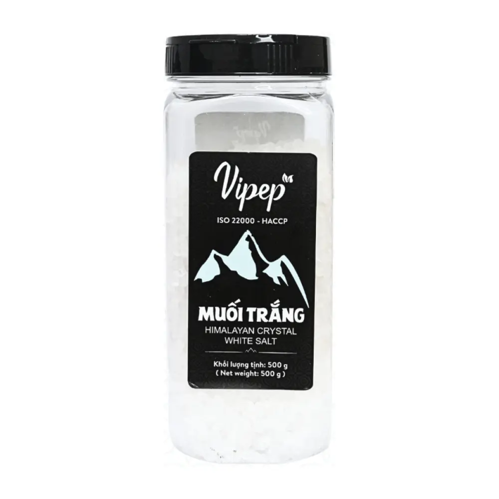 Muối Trắng Hạt, Himalayan Crystal White Salt, Rock (500g) - VIPEP
