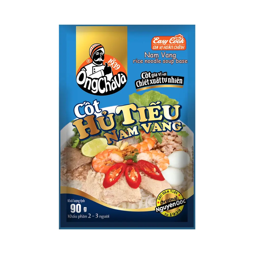 Cốt Hủ Tiếu Nam Vang, Nam Vang Rice Noodle Soup Base (90g) - ONG CHA VA
