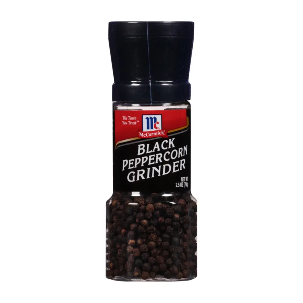 Tiêu Đen Nguyên Hạt Gắn Dụng Cụ Xay, Black Peppercorn Grinder, 2.5 oz (70g) - MCCORMICK